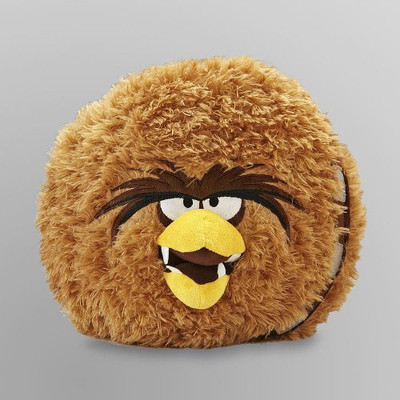 

Rovio Angry Birds Star Wars Chewbacca 12" Plush Pillow(Brown)