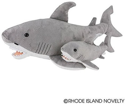 

Adventure Planet Birth Of Life Great White Shark With Ba Plush 23" Long(Grey)