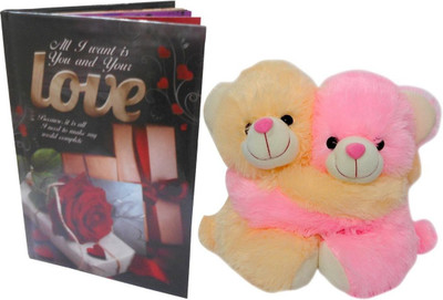 

Advance Hotline Couple Teddy With Love Notebook - 20 cm(Multicolor)