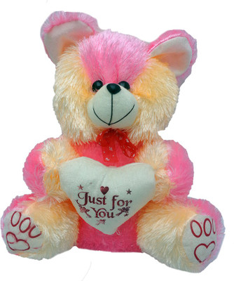 

Art N Hub Teddy With Heart (H-36cm) - 36 cm(Pink)