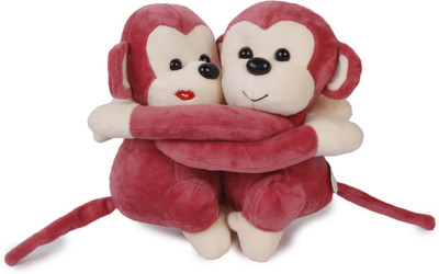 

Dayzee VALENTINE MONKEY COUPLE - 20 cm(DARK PINK)