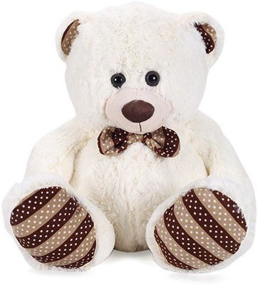 

Starwalk Teddy Bear Plush Cream Color (Dotted Bow) - 35 cm(Brown)