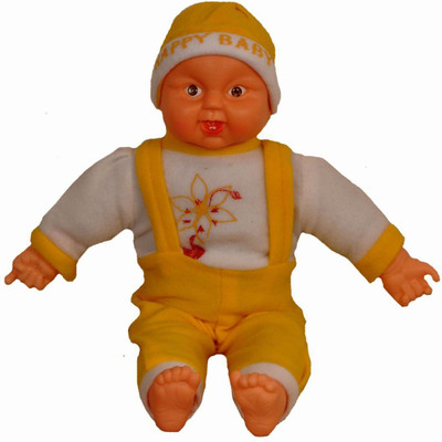 

Riya Enterprises Musical Happy Baby Boy Laughing - 42 cm(Yellow)