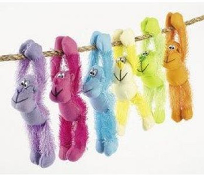 

Toys+ Plush Neon Long Armed Gorillas (1 Dozen) Bulk(Blue)
