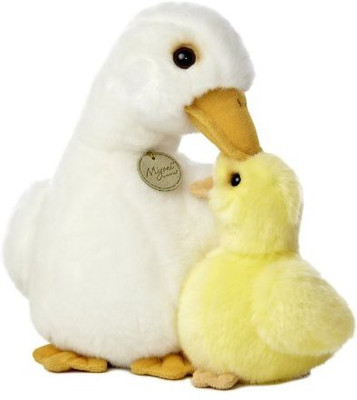 

Aurora World Miyoni Mother Duck and Duckling Plush, 12" - 25 inch(Multicolor)