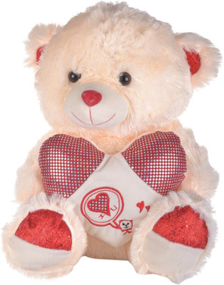 

Twisha Bear With Red Paws And Heart 20 X 11 X 14 Inch - 14 inch(Multicolor)