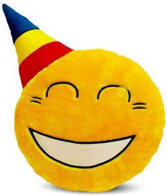 

Deals India Deals India Yellow Party Smiley Cushion - 20 cm(smileyB_20cm) - 20 cm(Yellow)
