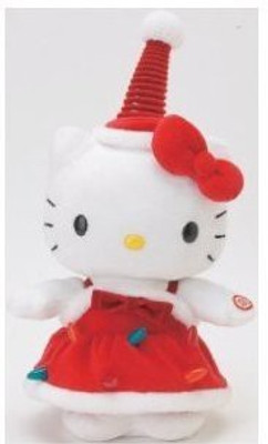 

Nakajima Inc Sanrio Hello Kitty Holiday Edition Dancing Kitty Plush(White)