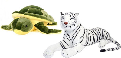 

Alexus White Tiger And Turtle - 32 cm(Multicolor)