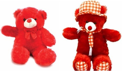

Ansh Cute Bear Bride & Sweet Cap Teddybear - 70 cm(Red)