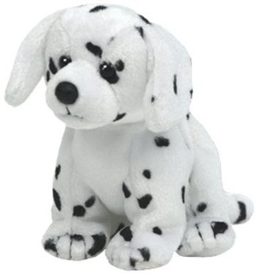 

ty Beanie Babies Splotches Black Spotted White Dog(White)