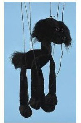 

Sunny Puppets Dog (Black Mutt) Small Marionette - 12 inch(Black)