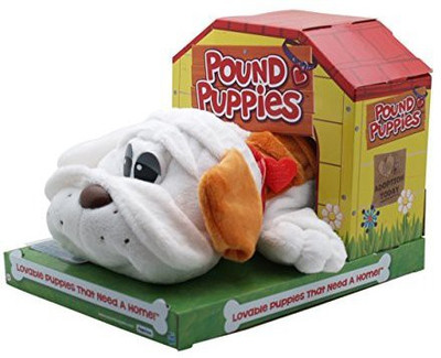 

Hasbro Pound Puppies 12" Bull Dog Plush(White)