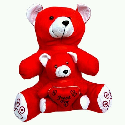 Ojasvi oju bear 3 - 35 cm(Red)