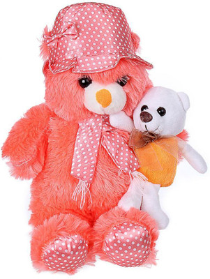Tickles Mother Teddy With Baby143 - 60 cm(Orange)