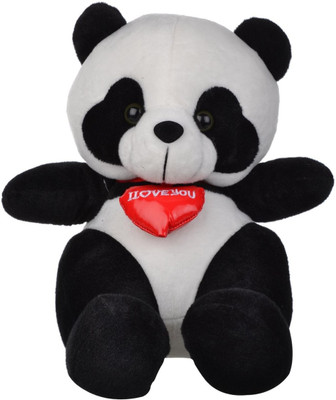

Twisha Panda Sitting - 11 inch(Black, White)