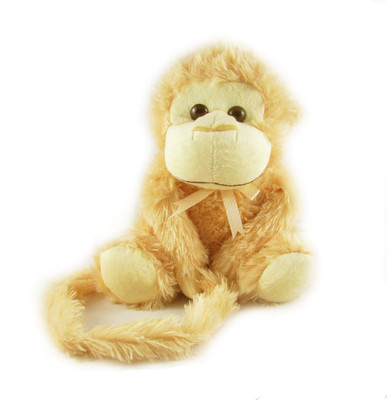 Tabby Cute Sitting Monkey - 16 inch(Brown) Tabby Cute Sitting Monkey - 16 inch(Brown)