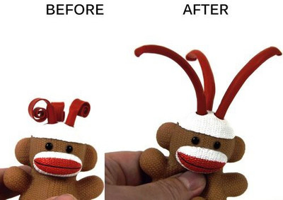 

Schylling Sock Monkey Curly Pop Sock Monkey(Brown)