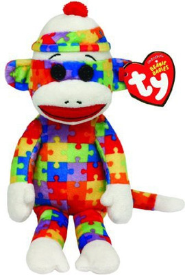 

TY Beanie Babies Sock Monkey Puzzle Plush(White)