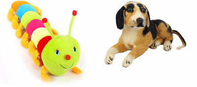 

Deals India Deals India Black Dog (32 Cm) and Caterpillar 55 cm (set of 2) - 32 cm(Multicolor)