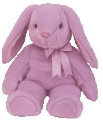

TY Beanie Babies FloppiThe Purple Bunny(Purple)