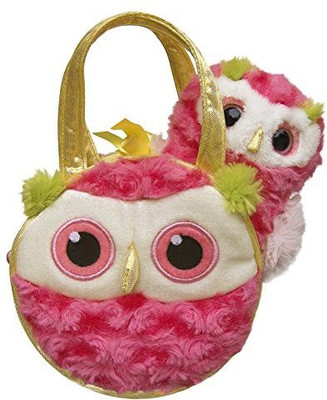 

Aurora World Fancy Pals Simmer Owl Pet Carrier - 10 inch(Pink)
