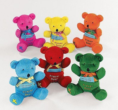 

Fun Express Plush Prayer Bears (1 Dozen) - 7 inch(Green)