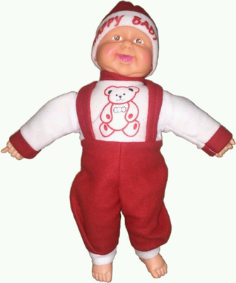 

THE e BAZAAR Musical Laughing Baby Boy - 40 Cm - 40 cm(Red)