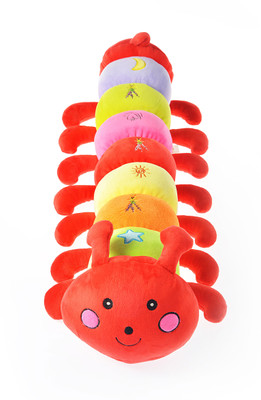 Dimpy Stuff Caterpillar W/Emb. - 75 cm(Red)