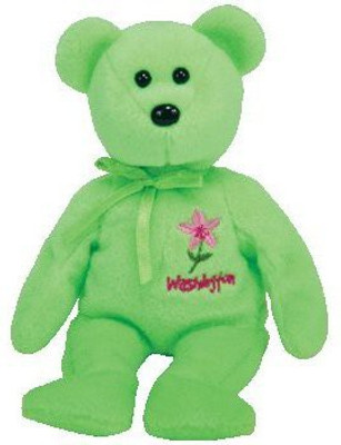 

ty Beanie Ba Washington Rhododendron The Bear (Show Exclusive)(Green)