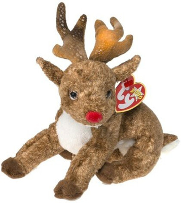 

ty Beanie Babies Roxie The Reindeer (Red Nose) - 75 inch(Brown)