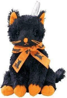 

Halloweenie Ty Beanie Fraidy Black Cat - 9.8 inch(Black)