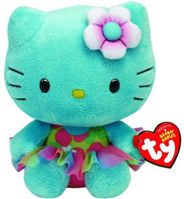 

TY Beanie Babies Hello KitTurquoise Plush - 8 inch(Green)