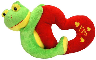 

Giftbazaar Frog with Heart - 18 cm(Green)