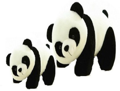 Arthr Cute Soft Toys Panda Mom Kid 30 cm White, Black Arthr Soft Toys