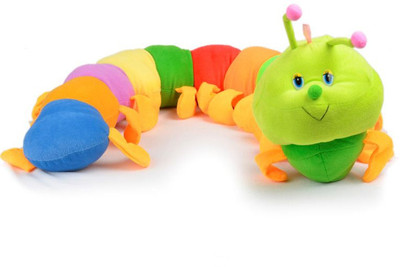 PHOEnIX Cute Caterpillar Plush Soft Toy 3 inch Multicolor PHOEnIX Animals Soft Toys