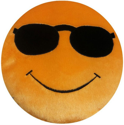 

Lehar Toys Smiley Cushion (Cool) - 15 cm(Yellow)