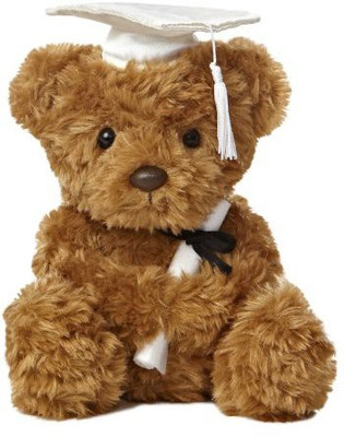 

Aurora World Graduation Bear Plushwhite Cap85"(Brown)