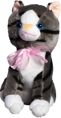 

ToyJoy Cat Grey 25cm premium quality soft stuffed toy - 25 cm(Multicolor)