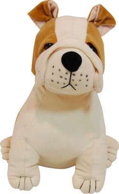 

Surbhi Bull Dog Stuffed Toy - 35 cm(Yellow, Brown), Brown;yellow
