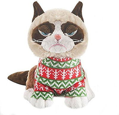 

Grumpy Cat In Holiday Sweater(Brown)