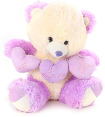 

Tickles I love you Heart Teddy - 53 cm(Purple)