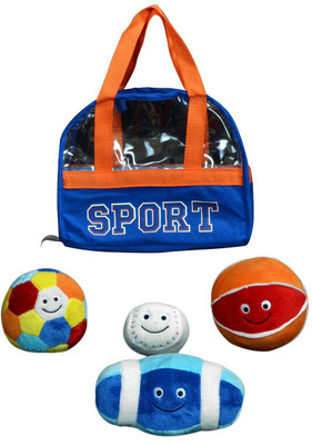 

Play N Pets Set of 4 Plush Soft Balls - 24 cm(Multicolor)