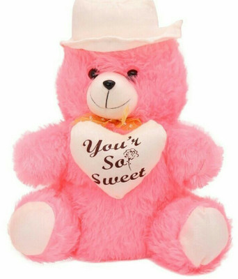 

Ansh Cute pink cap Teddy - 35 cm(Pink)