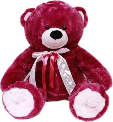 

Soft Buddies Mettalic Bear - 17 inch(Maroon)