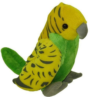 Fiesta Toys Plush - PARAKEET (Green & Yellow) (6 inch) - 25 inch(Multicolor)