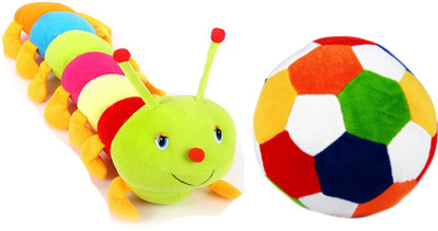 

Alexus Caterpillar And Football - 32 cm(Multicolor)