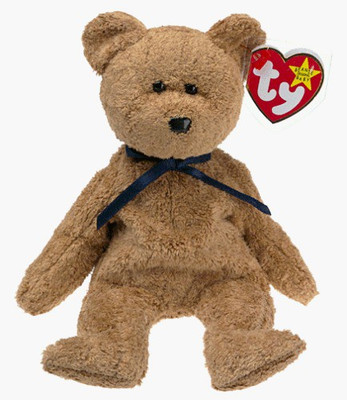 

ty Beanie Babies Fuzz The Bear(Brown)