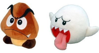 

Little Leaf Buddy Mario Plush Doll Set of 2 - Ghost Boo and Goomba - 24 inch(Multicolor241)