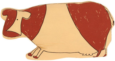 

TLF Cow shaped throw Pillow - 10.6 inch(Red)